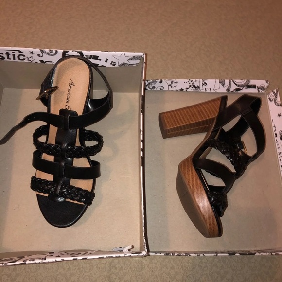 American Eagle Outfitters Shoes - AE strapped shoes black 6.5